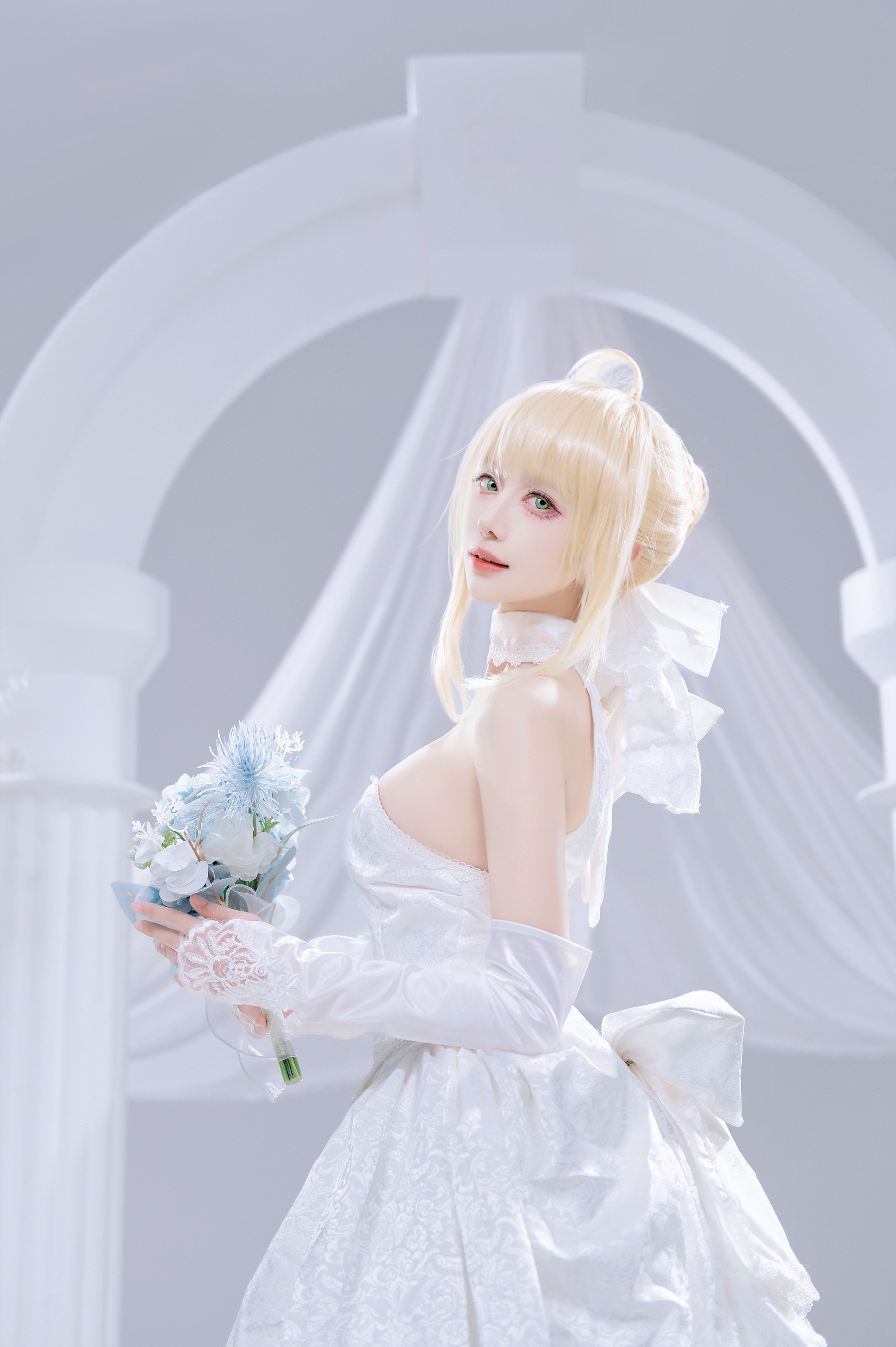 图片[1]-Shika小鹿鹿 – NO.131 FGO Saber花嫁[22P]-XikXak